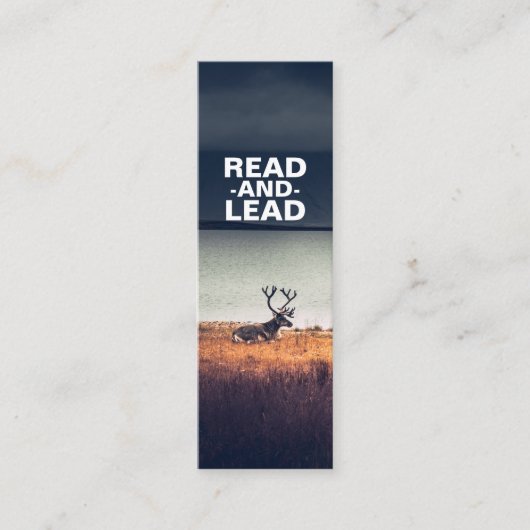 自然ポートレートブックマーク スキニー名刺 (正面)