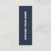 自然ポートレートブックマーク スキニー名刺 (裏面)