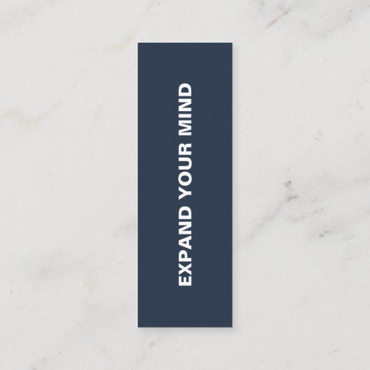 自然ポートレートブックマーク スキニー名刺 (裏面)