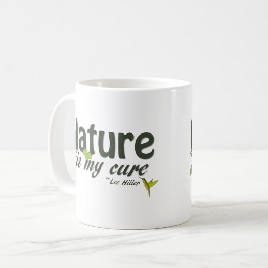 自然マイキュア引用文マグ コーヒーマグカップ (正面左)