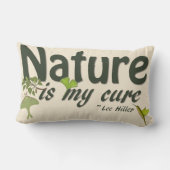 自然マイキュア引用文装飾用クッション ランバークッション (裏面)