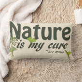 自然マイキュア引用文装飾用クッション ランバークッション (ブランケット)