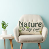 自然マイキュア引用文装飾用クッション ランバークッション (椅子)