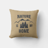 自然マイホームシルエット装飾用クッション クッション (正面)