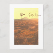自然マウンテンサウスアフリカZAウィンドポンプ ポストカード (正面)
