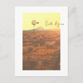 自然マウンテンサウスアフリカZAウィンドポンプ ポストカード