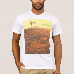 自然マウンテンサウスアフリカZAウィンドポンプ Tシャツ