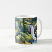 自然マウンテンズウォーターフォールツリーズ コーヒーマグカップ (正面右)