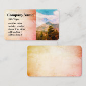 自然マウンテンパインズランドスケープカスタムアート 名刺 (正面/裏面)