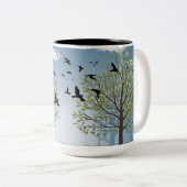 自然マグカップデザイン、 ツートーンマグカップ (正面右)