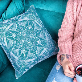 自然マンダラハミングバードあなたの色を選択 クッション