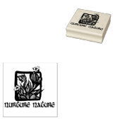 自然ミツバチと花を育てる ラバースタンプ (押印)