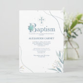 自然ミニマルバプテスマ招待状 招待状 (スタンド正面)