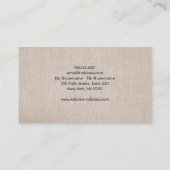 自然ミニマルリネンの外観 名刺 (裏面)