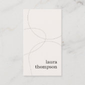 自然ミニマル線エレガントコンサルタント 名刺 (正面)