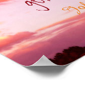 自然ミュア引用文オンサンセット写真ウォールアート ポスター (角)