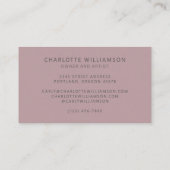 自然ミュートオーガニックカラフルモダンクリエイティブ 名刺 (裏面)