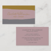 自然ミュートオーガニックカラフルモダンクリエイティブ 名刺 (正面/裏面)