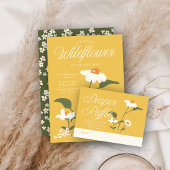 自然モダンをテーマにしたワイルドフラワーベビー開花 エンクロージャーカード