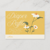 自然モダンをテーマにしたワイルドフラワーベビー開花 エンクロージャーカード (正面)