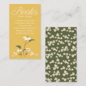 自然モダンをテーマにしたワイルドフラワーベビー開花 エンクロージャーカード (正面/裏面)