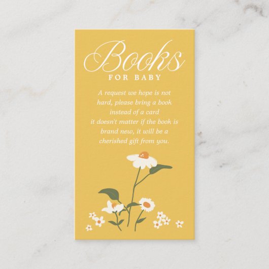 自然モダンをテーマにしたワイルドフラワーベビー開花 エンクロージャーカード (正面)