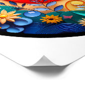 自然モダンをテーマにした抽象芸術ポスター ポスター (角)