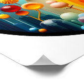 自然モダンをテーマにした抽象芸術ポスター ポスター (角)