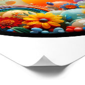 自然モダンをテーマにした抽象芸術ポスター ポスター (角)