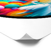 自然モダンをテーマにした抽象芸術ポスター ポスター (角)