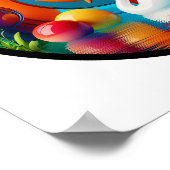 自然モダンをテーマにした抽象芸術ポスター ポスター (角)