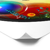 自然モダンをテーマにした抽象芸術ポスター ポスター (角)