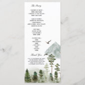 自然モダングリーン林 |水彩ツリー メニュー (裏面)