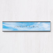 自然モダンテンプレートクラエレガントウドブルースカイ サインプレート (正面)