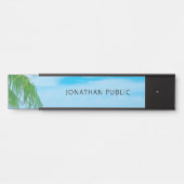 自然モダンテンプレートブルースカイパ葉ーム サインプレート (正面)