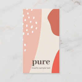 自然モダン絵を描抽象芸術 名刺