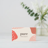 自然モダン絵を描抽象芸術 名刺 (スタンド正面)