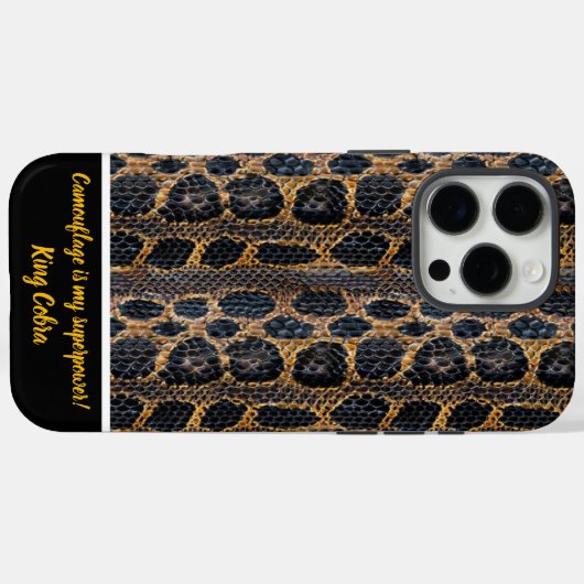 自然ユニークの脱皮したヘビの皮のパターン Case-Mate iPhoneケース (裏面 (横))