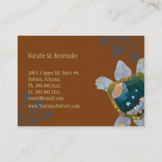 自然ユニークセドナ 名刺 (裏面)