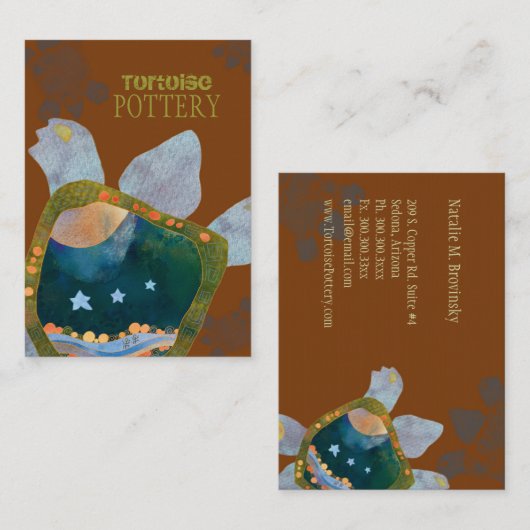 自然ユニークセドナ 名刺 (正面/裏面)