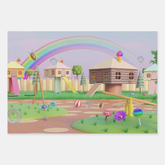 自然ラッインスパイアプ紙 ラッピングペーパーシート (正面3)