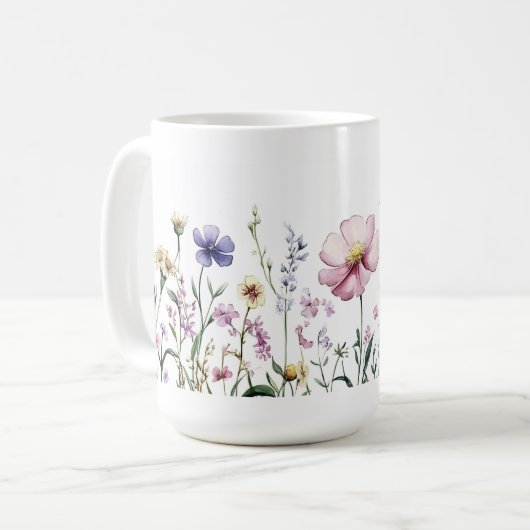 自然ラバーギフト🌼コーヒーマグ15oz コーヒーマグカップ (正面左)