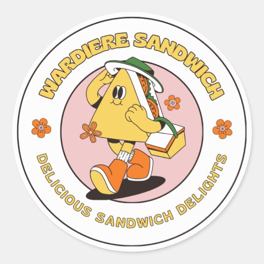 自然ラバーステッカー ラウンドシール (正面)