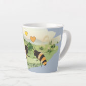 自然ラバーズカントリーサイドビー結婚ズ カフェラテマグ (右アングル)