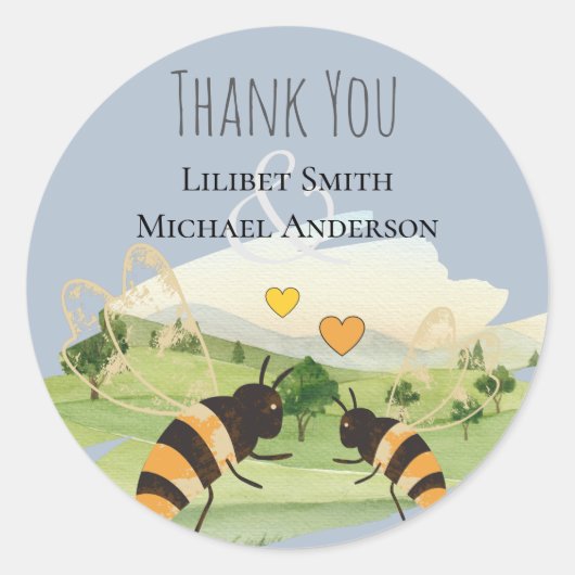 自然ラバーズカントリーサイドビー結婚ズ ラウンドシール (正面)