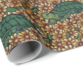 自然ラバーズタートルアートカメ ラッピングペーパー (ロールコーナー)