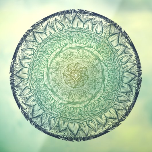 自然ラバーズマンダラアートマンダラスデザイン ウィンドウサイン (シート3)