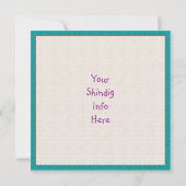 自然ラバーフロッグフェイリー 招待状 (裏面)