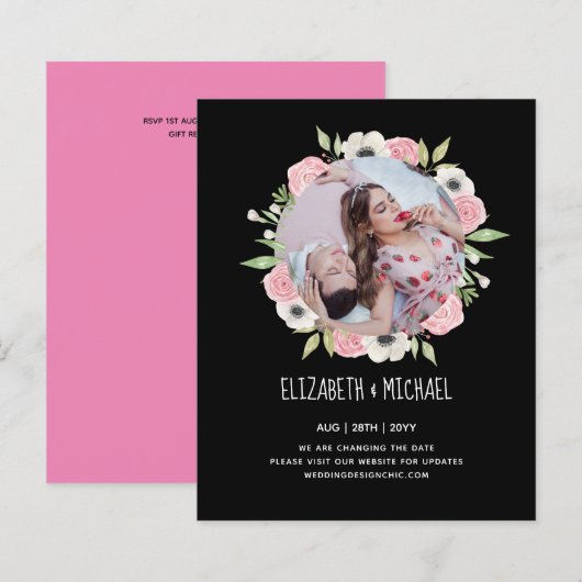 自然ラバ結婚ーズForal Greenery素朴 Boho (正面/裏面)