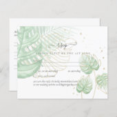 自然ラバ結婚ーズForal Greenery素朴 Boho (正面/裏面)